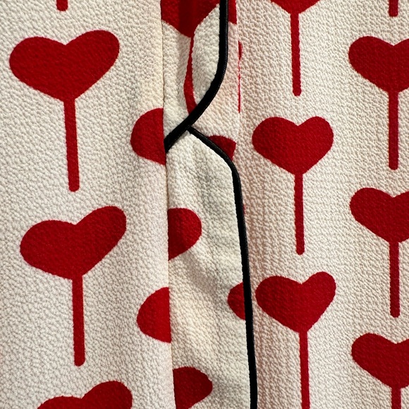 Top shop Red Heart dress with black piping - Picture 9 of 12